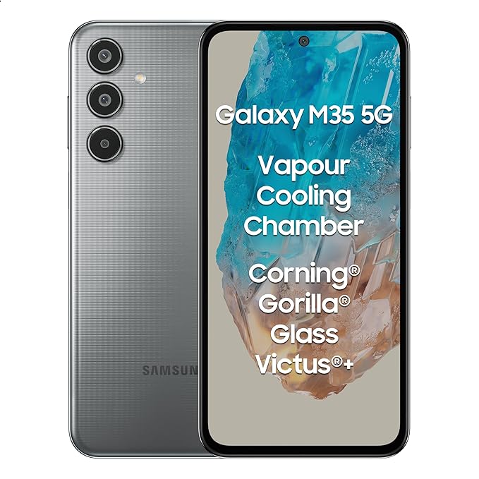 SAMSUNG Galaxy M35 5G (Thunder Grey, 128 GB)  (8 GB RAM)
