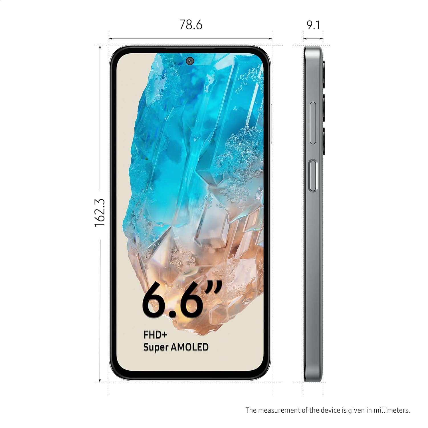 SAMSUNG Galaxy M35 5G (Thunder Grey, 128 GB)  (8 GB RAM)