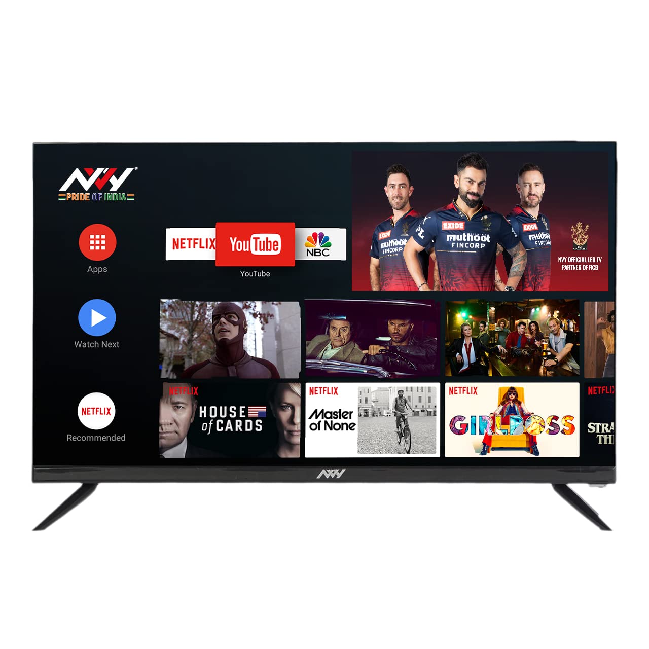 NVY 81 cm (32 inch) HD Ready LED Smart Android Based TV  (NVA32SFR1)
