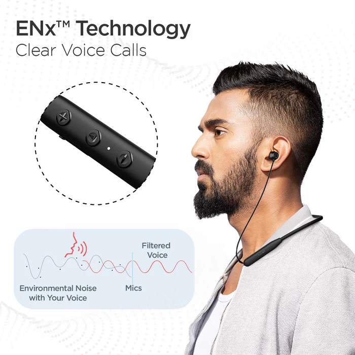boAt Rockerz 109 with Dual Pairing, 40 HRS Playback & ASAP Charge Bluetooth  (Active Black, In the Ear)