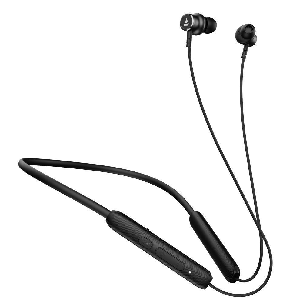 boAt Rockerz 195v2 Pro Bluetooth Neckband with Upto 30 Hours Total Playback, ENx Technology, ASAP Charge, Bluetooth v5.2 and Beast Mode (Active Black)