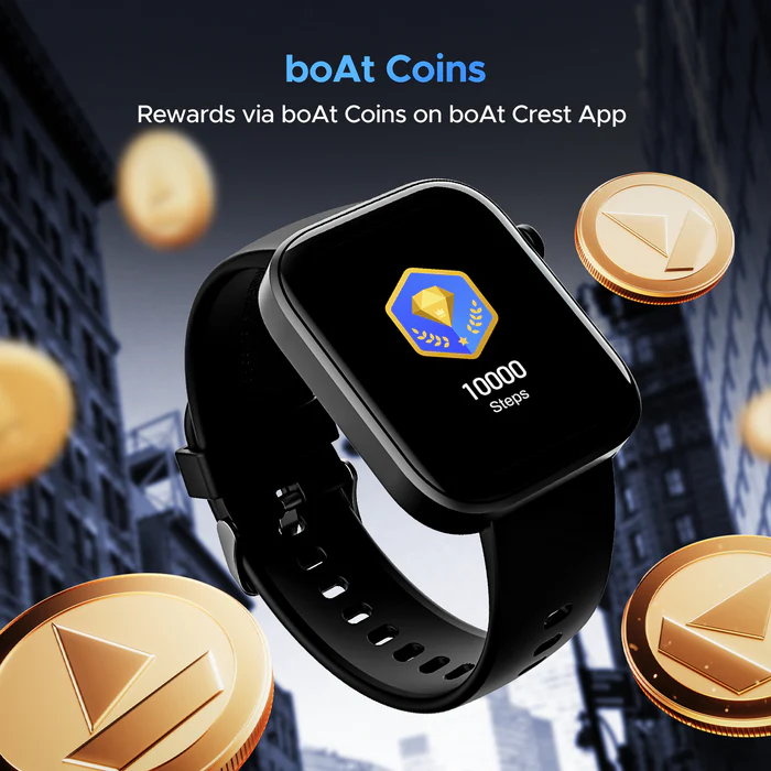 boAt Wave Astra 3 Smartwatch  (Active Black Strap, Free Size)