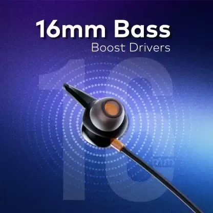Itel ROAR 35PRO 20-Hrs Playtime, 13mm Bass Boost Drivers, Magnetic Earbuds & IPX5 Bluetooth (Black)