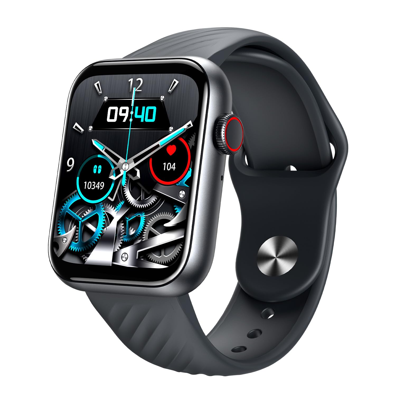 itel ICON-2 Smartwatch with BT Calling,1.83"HD Display,IP68,Voice Assistant Smartwatch  (Black Strap, Free Size)