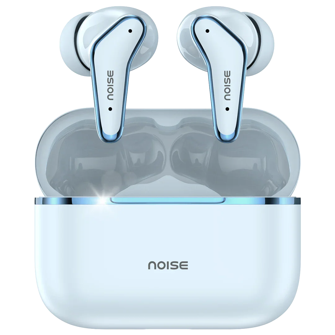 Noise Buds VS102 Elite with 50Hr Playtime, ENC, Quad Mic, Chrome finish Flybird Design Bluetooth  (Sky Blue, True Wireless)
