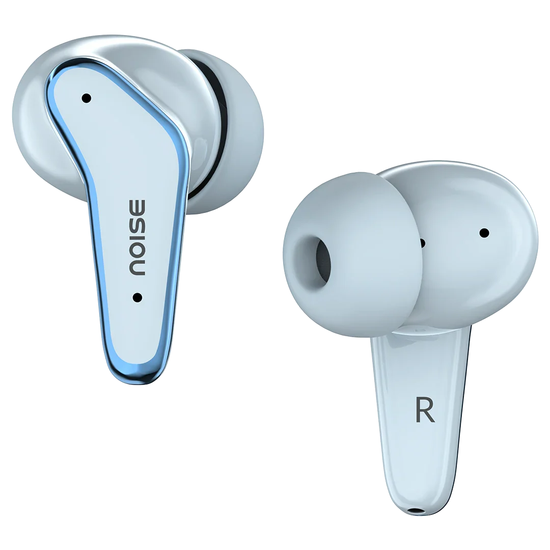 Noise Buds VS102 Elite with 50Hr Playtime, ENC, Quad Mic, Chrome finish Flybird Design Bluetooth  (Sky Blue, True Wireless)