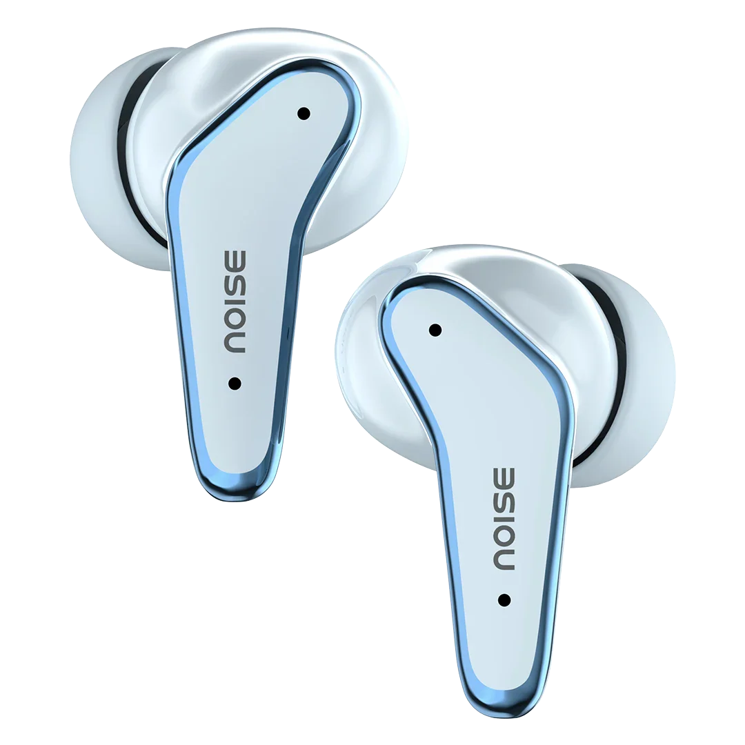 Noise Buds VS102 Elite with 50Hr Playtime, ENC, Quad Mic, Chrome finish Flybird Design Bluetooth  (Sky Blue, True Wireless)