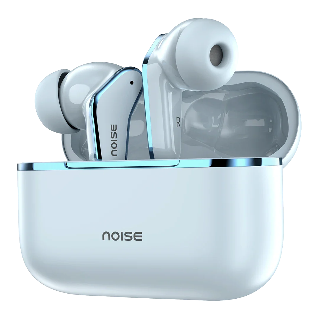 Noise Buds VS102 Elite with 50Hr Playtime, ENC, Quad Mic, Chrome finish Flybird Design Bluetooth  (Sky Blue, True Wireless)