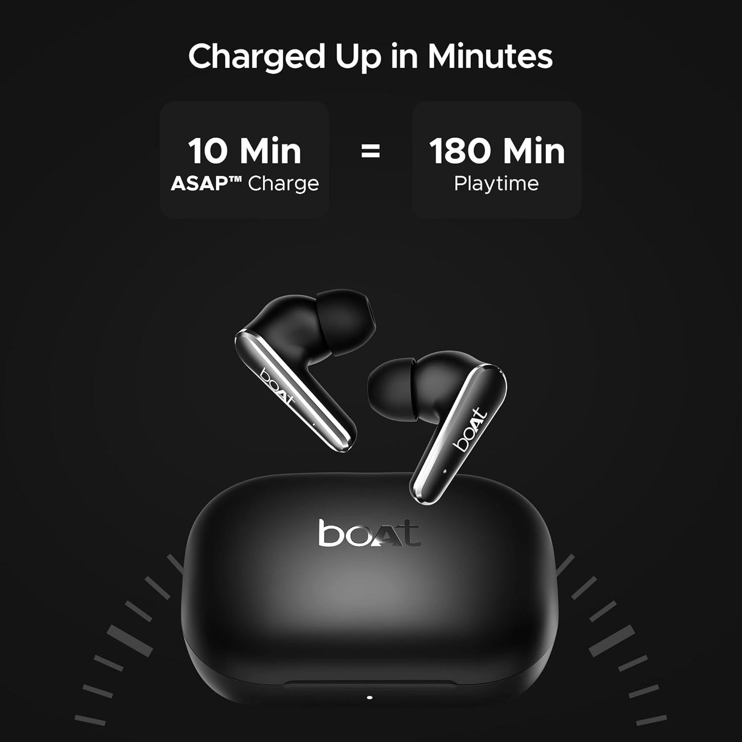 boAt Airdopes 280 ANC, Active Noise Cancellation(~32dB), 60Hrs Battery, 13mm Drivers, 4Mics ENx, Fast Charge, IPX5, v5.3 Bluetooth Earbuds, TWS Ear Buds Wireless Earphones with mic (Active Black)