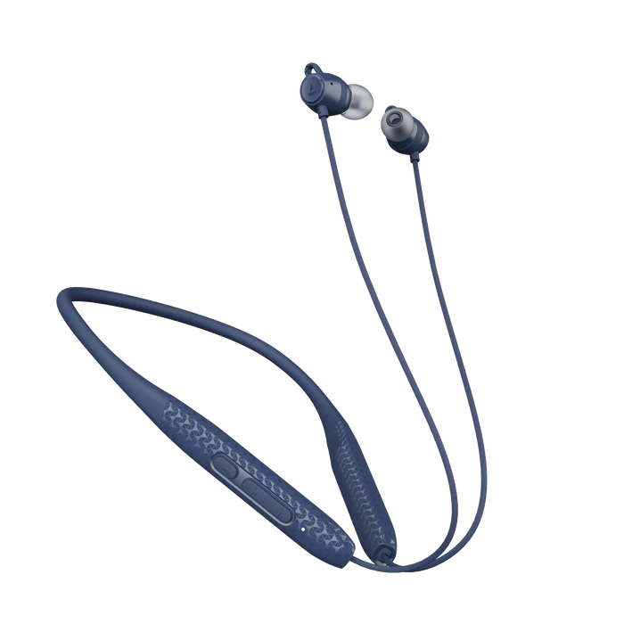 boAt Rockerz 255 Max with 60 Hours Playback, EQ Modes & Power Magnetic Earbuds Bluetooth  (Space Blue, In the Ear)