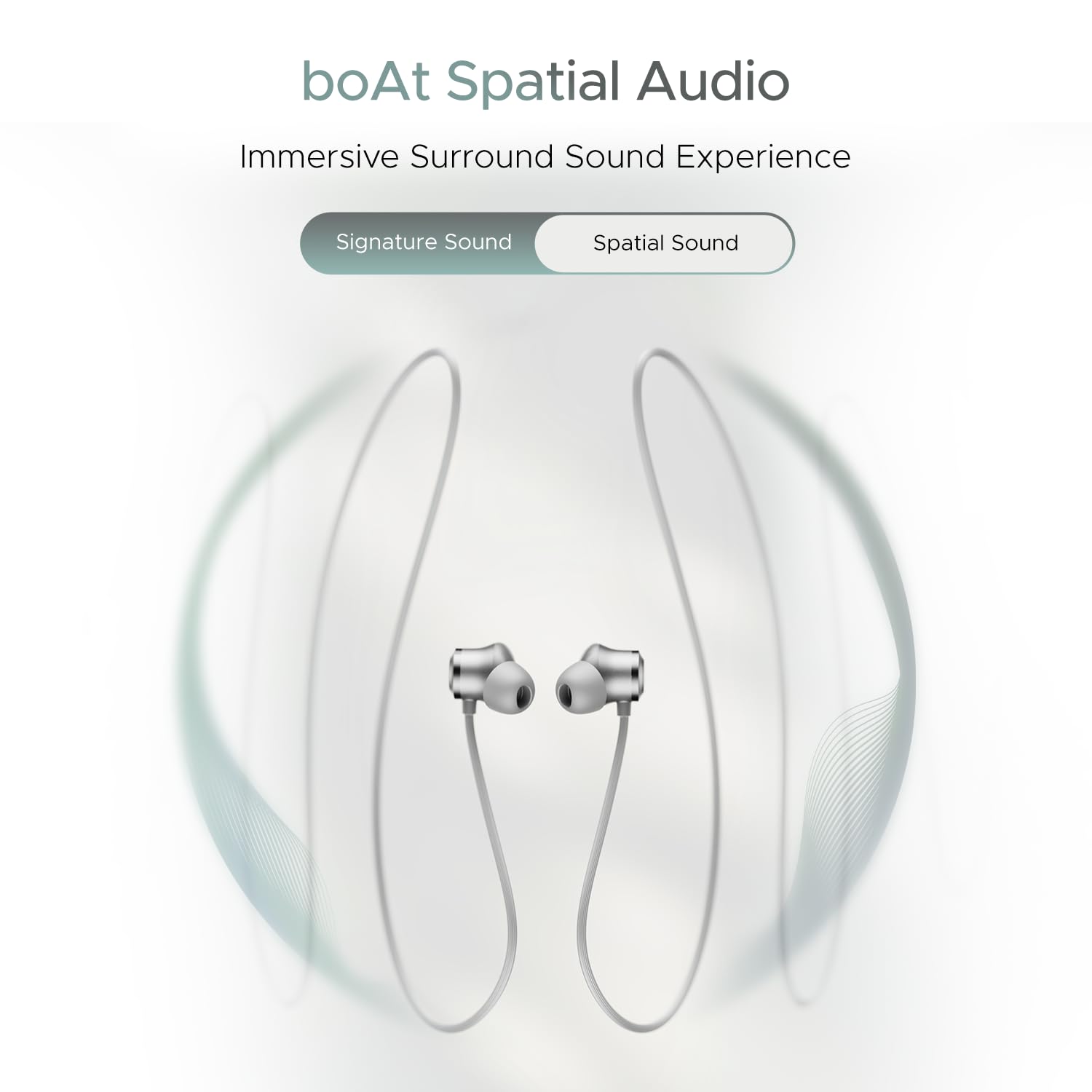 boAt Rockerz 255 Z Plus w/ AI ENx Tech, Spatial Audio, 50HRS Playback & Powerbuds Bluetooth  (Slate Grey, In the Ear)