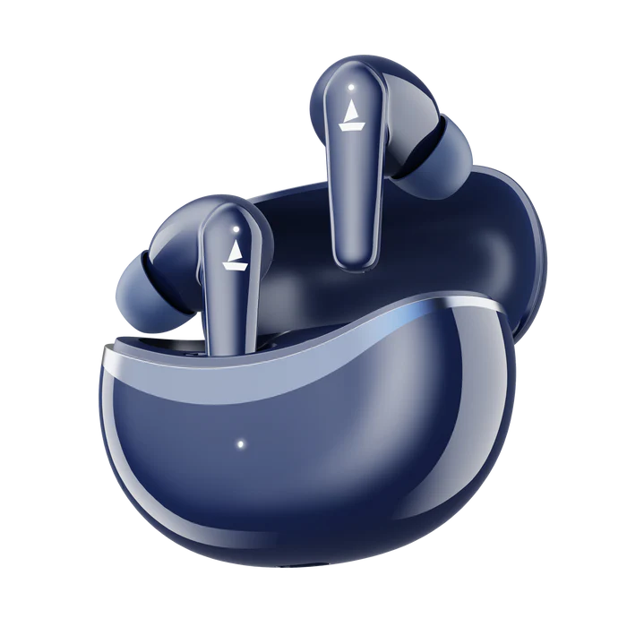 boAt Airdopes 131 Elite ANC w/ Active Noise Cancellation,60HRS Playback,Chrome Design Bluetooth  (Dawn Blue, True Wireless)