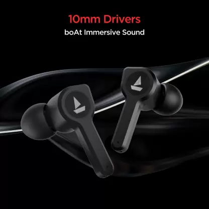 boAt Airdopes 402 Bluetooth Truly Wireless in Ear Earbuds with Mic (Active Black)