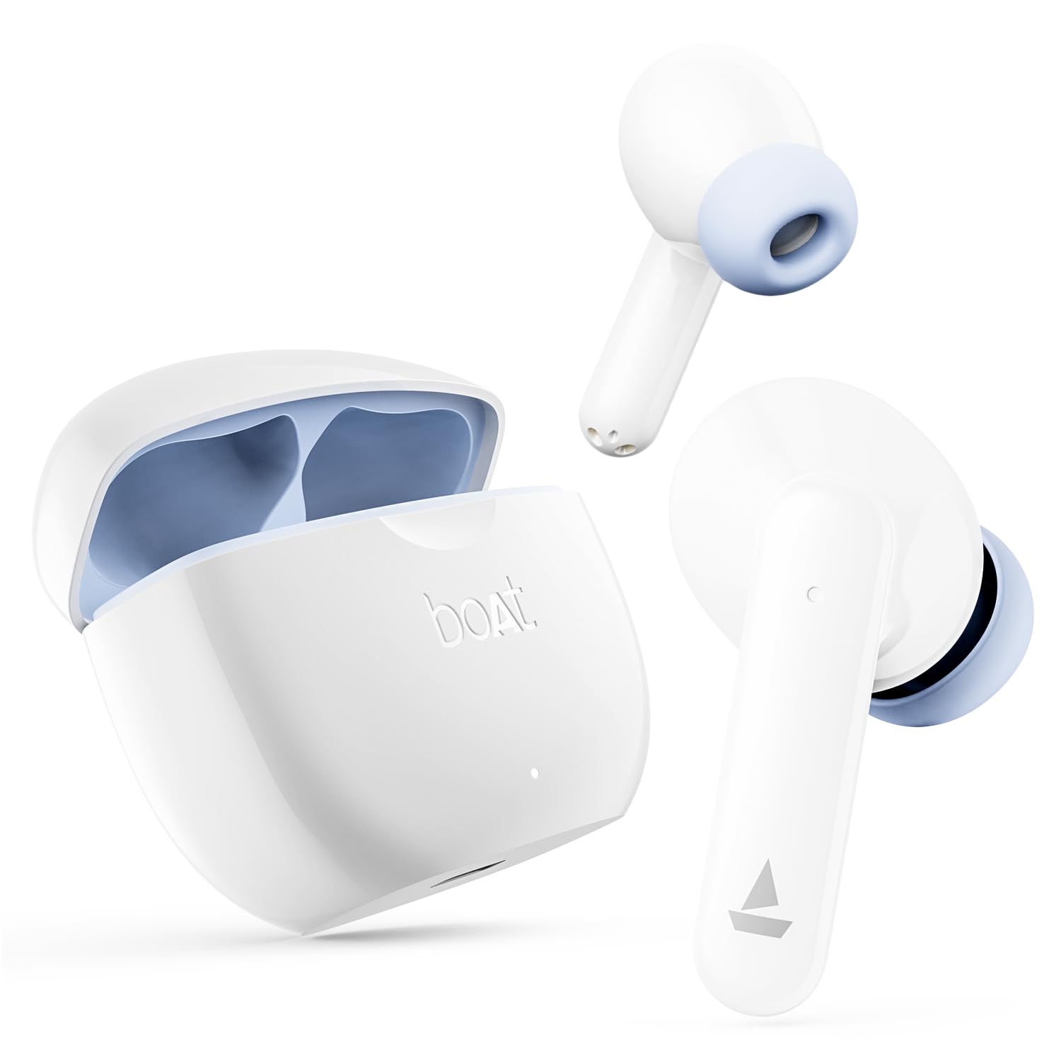 boAt Airdopes 120 TWS Earbuds with in-Ear Detection, 40 hrs Playtime Quad Mics with ENx™ Tech, ASAP™ Charge, IWP™ Tech, Beast™ Mode with 65 ms Low Latency, BTv5.3 & IPX4(Ivory White)