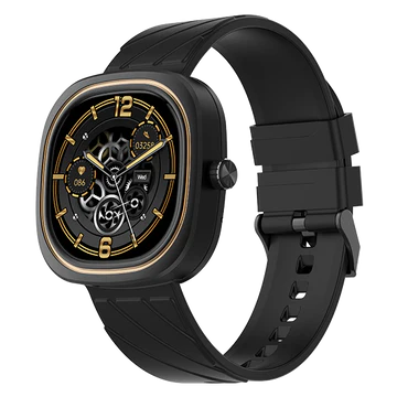 Fire-Boltt Collide 33.5mm (1.32) Smartwatch, Bluetooth Calling & Body Shielding Metal Paint Smartwatch  (Matte Black Strap, Free Size)