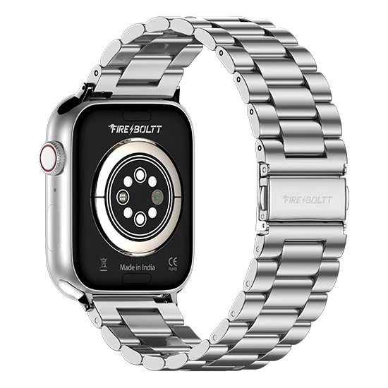 Fire-Boltt Vogue 52.1mm (2.05) Display, Always On Display, Wireless Charging, App GPS Smartwatch  (Black Strap, Free Size)