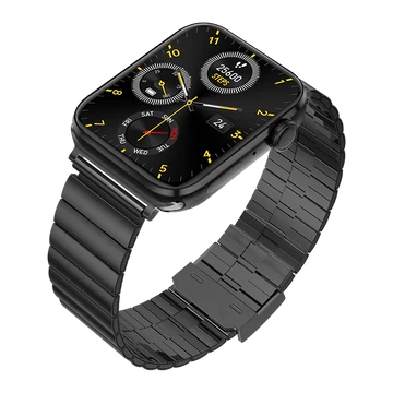 Fire-Boltt Zenith 45.2mm (1.78) AMOLED,Luxury Smart Watch, Bluetooth Calling Rotating Crown Smartwatch  (Black SS Strap, Free Size)