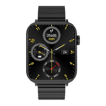 Fire-Boltt Zenith 45.2mm (1.78) AMOLED,Luxury Smart Watch, Bluetooth Calling Rotating Crown Smartwatch  (Black SS Strap, Free Size)