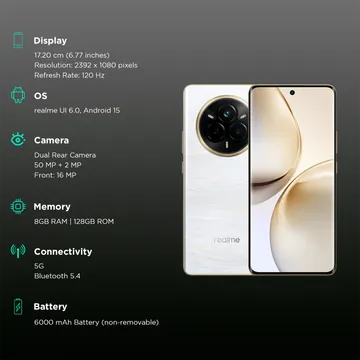 realme 14 Pro 5G (Pearl White, 128 GB)  (8 GB RAM)
