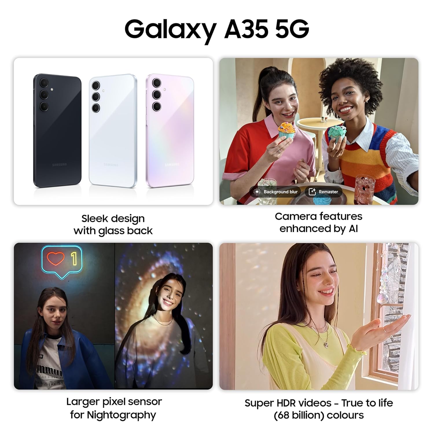 SAMSUNG Galaxy A35 5G (Awesome Navy, 256 GB)  (8 GB RAM)