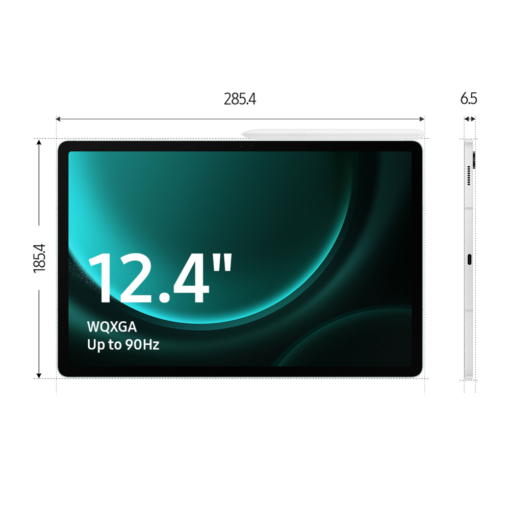 SAMSUNG Galaxy Tab S9 FE+ 8 GB RAM 128 GB ROM 12.4 Inch with Wi-Fi Only Tablet (Gray)
