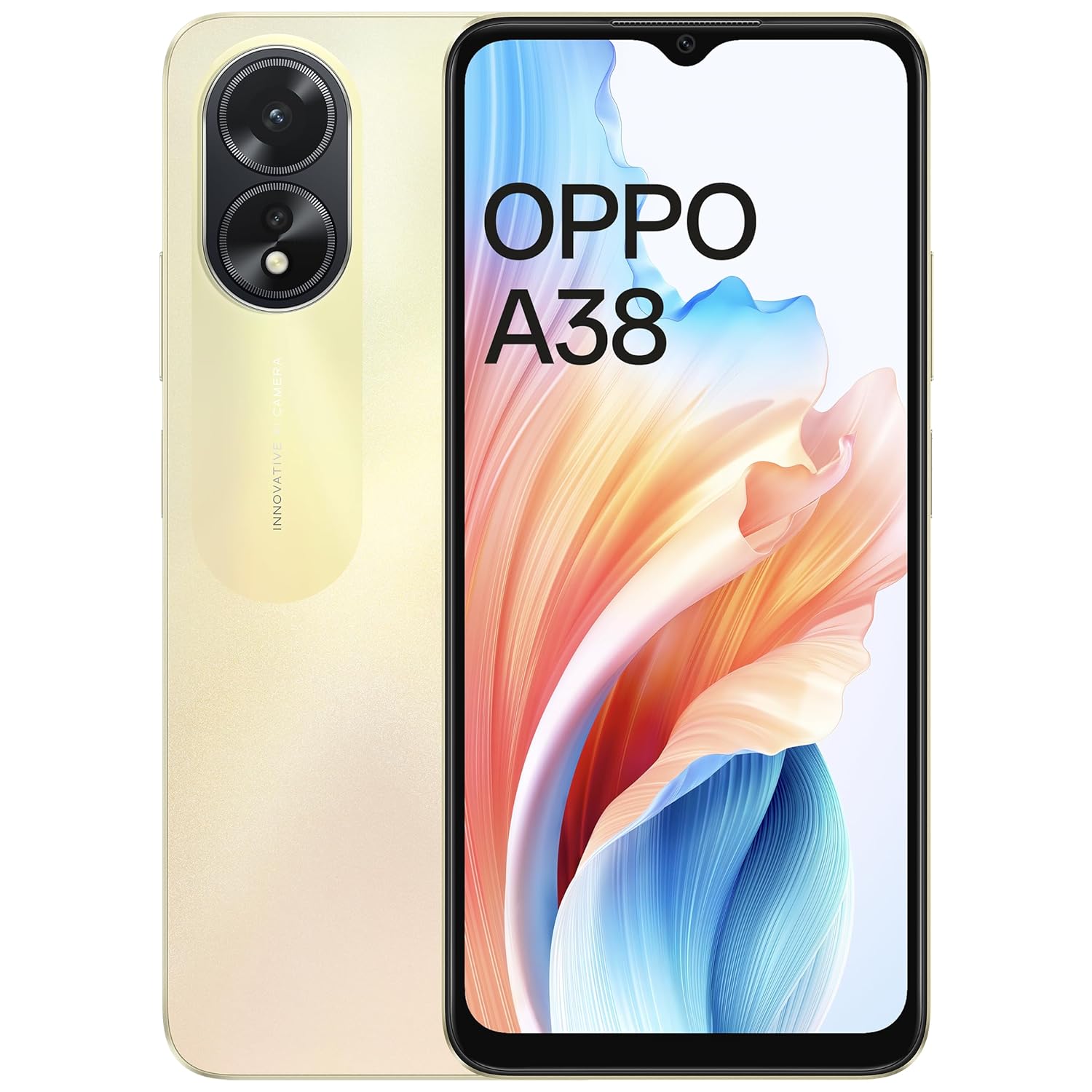 OPPO A38 (Glowing Gold, 128 GB)  (4 GB RAM)