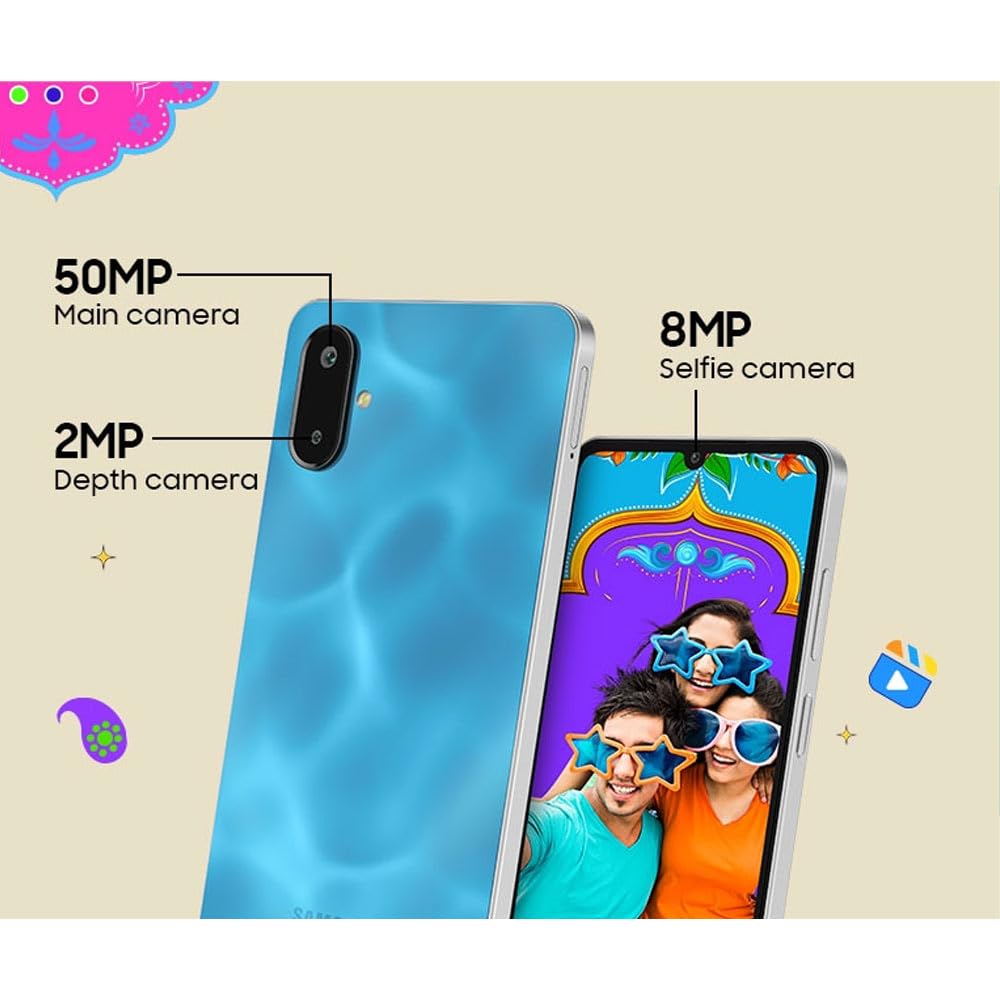 SAMSUNG Galaxy F06 5G (Bahama Blue, 128 GB)  (6 GB RAM)