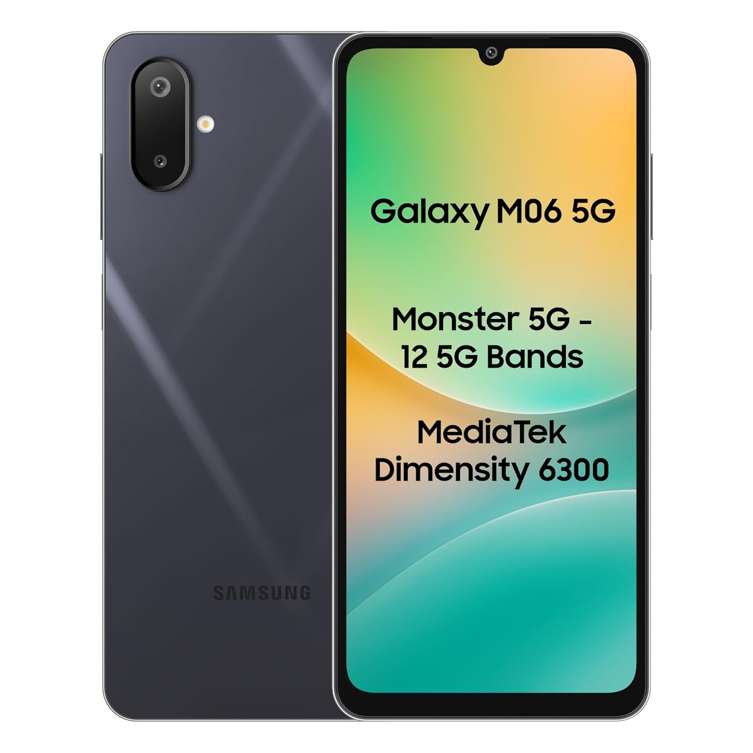 SAMSUNG M06 5G (Blazing Black, 128 GB)  (6 GB RAM)