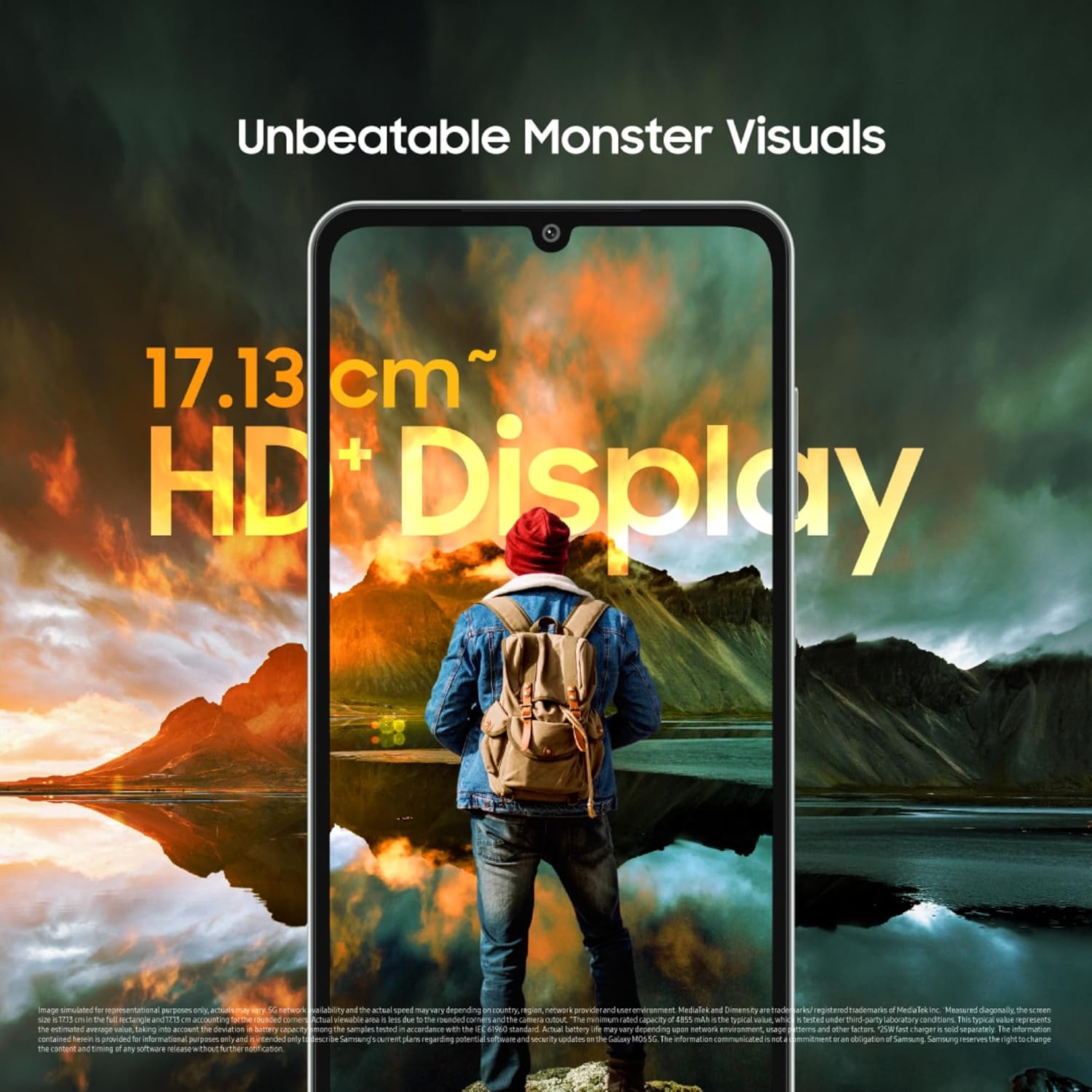 SAMSUNG M06 5G (Blazing Black, 128 GB)  (6 GB RAM)