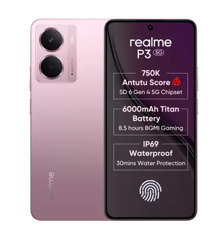 realme P3 5G (Nebula Pink, 128 GB) (6 GB RAM)