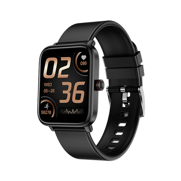 Fire-Boltt Ninja Pro Max 40.6mm (1.6) Smart Watch Ultra Thin Body & 27 Sports Mode, IP68 Smartwatch  (Black Strap, Free Size)