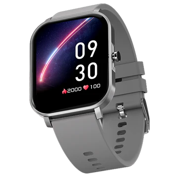 Fire-Boltt Epic with 42.9mm (1.69) 2.5D Curved Glass,SPO2, Heart Rate tracking, Touchscreen Smartwatch  (Grey Strap, Free Size)