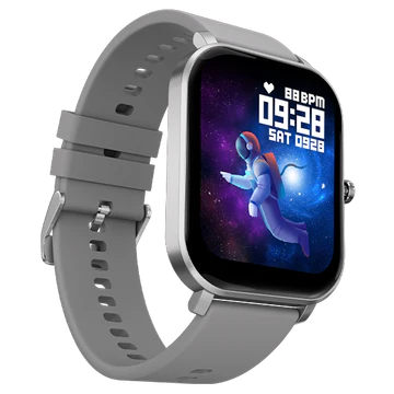 Fire-Boltt Epic with 42.9mm (1.69) 2.5D Curved Glass,SPO2, Heart Rate tracking, Touchscreen Smartwatch  (Grey Strap, Free Size)