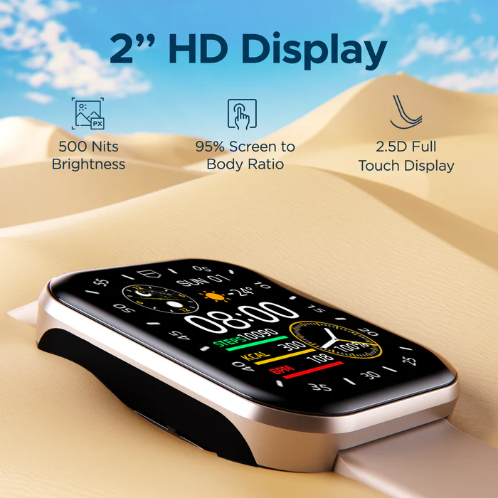 boAt Ultima Connect Max w/ 5.08 cm(2.0") HD Display, BT Calling and 100+ Sports Modes Smartwatch  (Cherry Blossom Strap, Free Size)