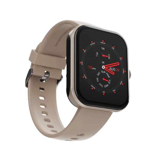 boAt Ultima Connect Max w/ 5.08 cm(2.0") HD Display, BT Calling and 100+ Sports Modes Smartwatch (Cherry Blossom Strap, Free Size)