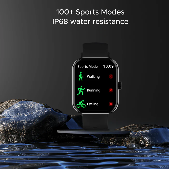 boAt Ultima Call Max Smart Watch w/ 2" Big HD Display, Advanced BT Calling, 100+ Sports Modes, 10 Days Battery Life, Multiple Watch Faces, IP68, HR & SpO2, Sedentary Alerts(Active Black)