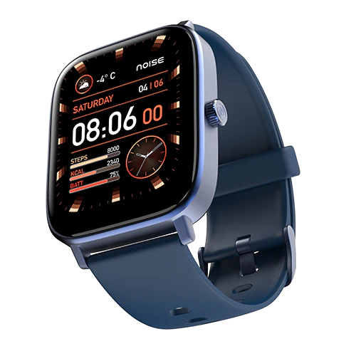 Noise Colorfit Icon 2 1.8'' Display with Bluetooth Calling, AI Voice Assistant Smartwatch  (Blue Strap, Regular)