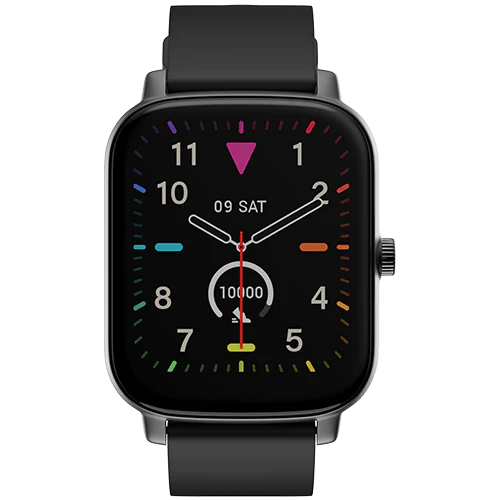 Noise Icon Buzz 1.69" Display with Bluetooth Calling, Built-In Games, Voice Assistant Smartwatch  (Jet Black Strap, Regular)