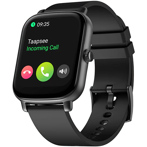 Noise Icon Buzz 1.69" Display with Bluetooth Calling, Built-In Games, Voice Assistant Smartwatch  (Jet Black Strap, Regular)