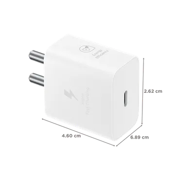 Samsung Original 25W Type-C Travel Adaptor Without Cable, White