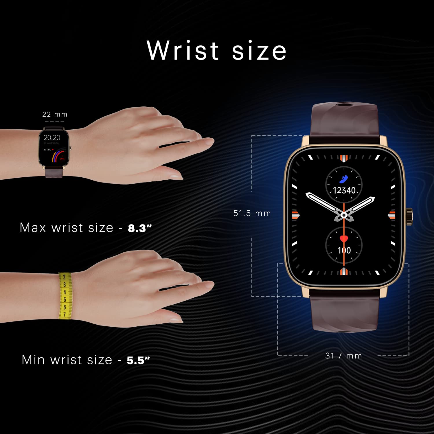 Noise Quad Call 1.81" Display, Bluetooth Calling Smart Watch, AI Voice Assistance, 160+Hrs Battery Life, Metallic Build, in-Built Games, 100 Sports Modes, 100+ Watch Faces (Space Blue)