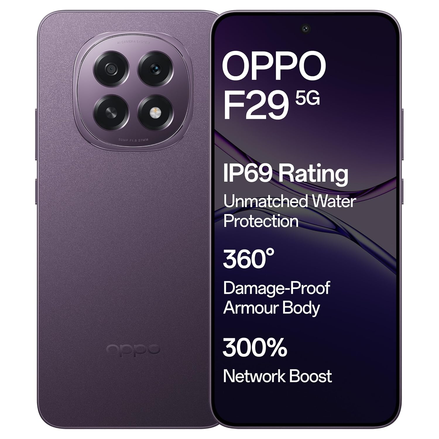 OPPO F29 5G (Solid Purple, 128 GB)  (8 GB RAM)