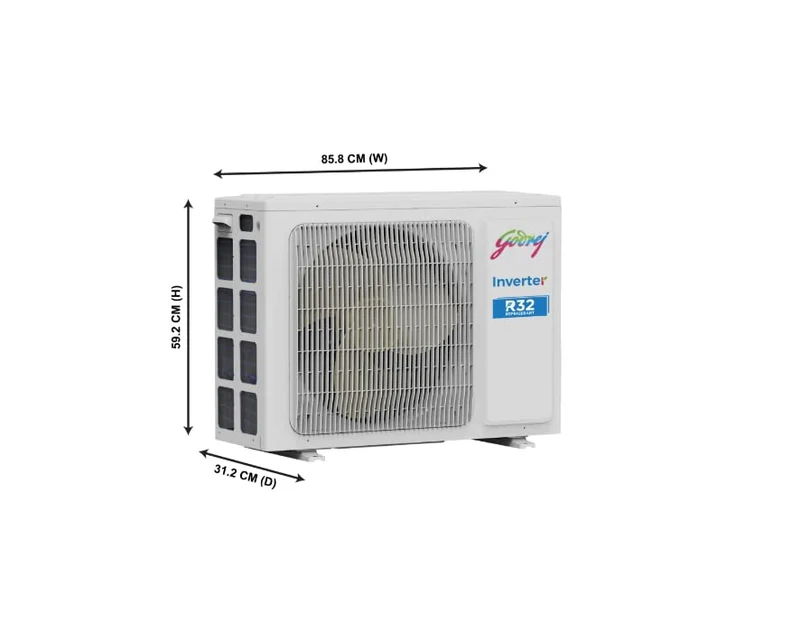 Godrej 2024 Model 2 Ton 3 Star Split Inverter AC - White  (SIC 24ITC3-WWR, Copper Condenser)