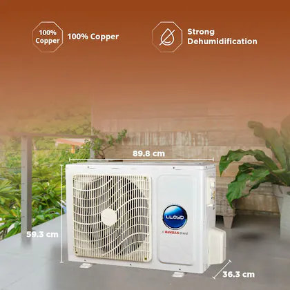 LLOYD 1.5 Ton 5 Star 5 in 1 Convertible Inverter Split AC, GLS18I5FOGEV (4 Way Swing, Turbo Cool, Clean Filter Indication, 100 percent Copper, 2024 Launch)