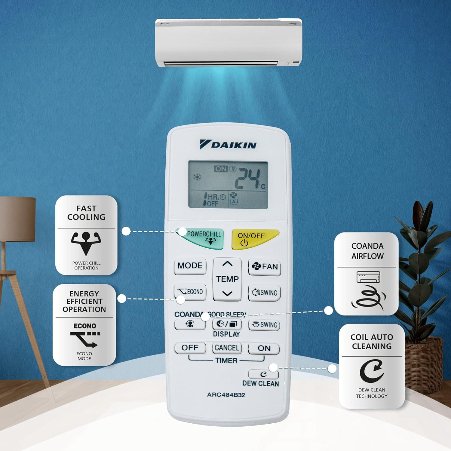 Daikin 2023 Model 1.5 Ton 3 Star Split Inverter AC with PM 2.5 Filter - White  (MTKL50UV16VAF/RKL50UV16VAF, Copper Condenser)