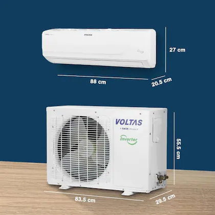Voltas 1.5 Ton 3 Star Split Inverter AC - White  (183V Vectra Magnum (4503556), Copper Condenser)