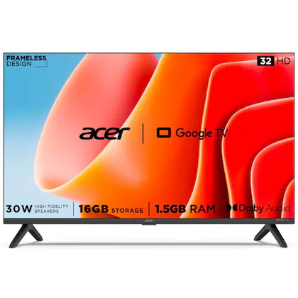 Acer 80 cm (32 inch) HD Ready LED Smart Android TV with Google tv  (AR32GR2841HDFL)