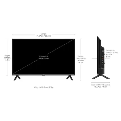 Acer 80 cm (32 inch) HD Ready LED Smart Android TV with Google tv  (AR32GR2841HDFL)