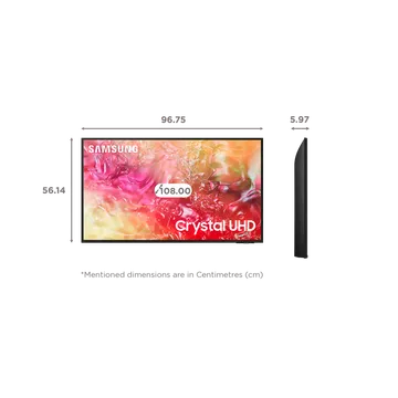 SAMSUNG 108 cm (43 inch) Ultra HD (4K) LED Smart Tizen TV  (UA43DU7000KLXL)