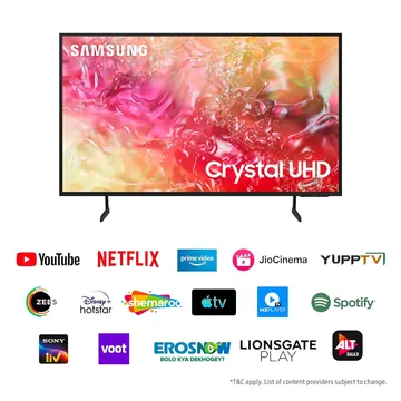 SAMSUNG 108 cm (43 inch) Ultra HD (4K) LED Smart Tizen TV  (UA43DU7000KLXL)